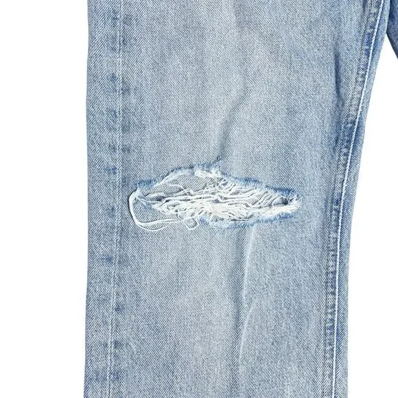 AGOLDE 90's Mid-Rise Loose Fit Jean in Captured Size 24 Button Fly Distressed - Picture 5 of 8